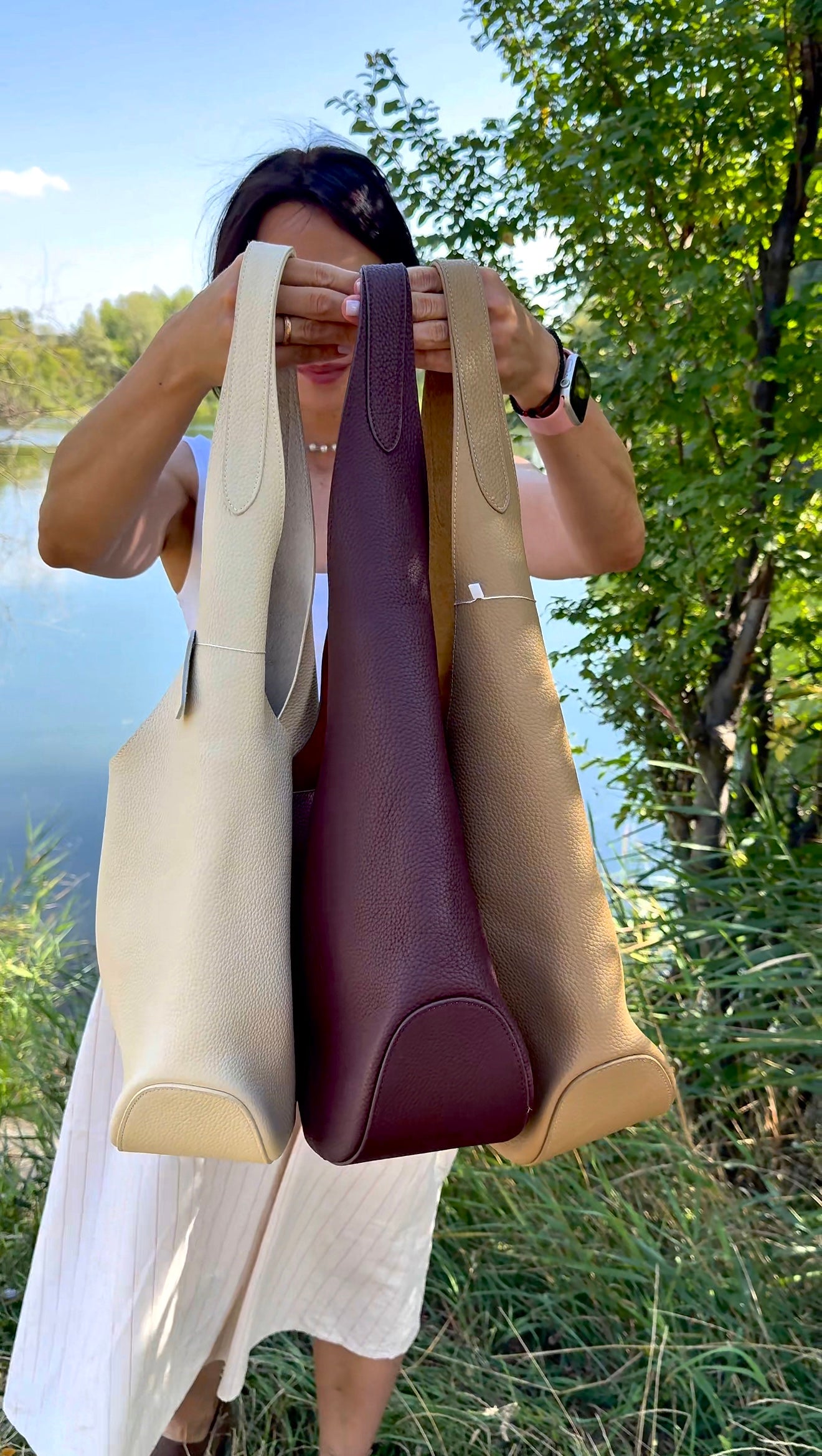 NIKOLÉ Kelly Latte – Elegant Leather Hobo Bag (Copy)