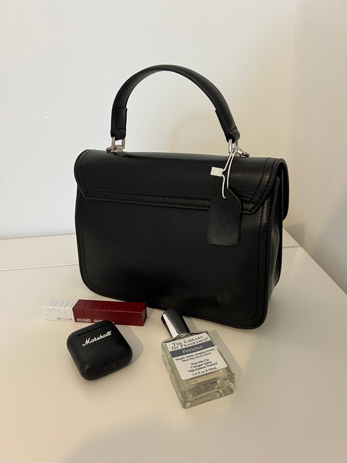 ARIA — Genuine Leather Black Bag