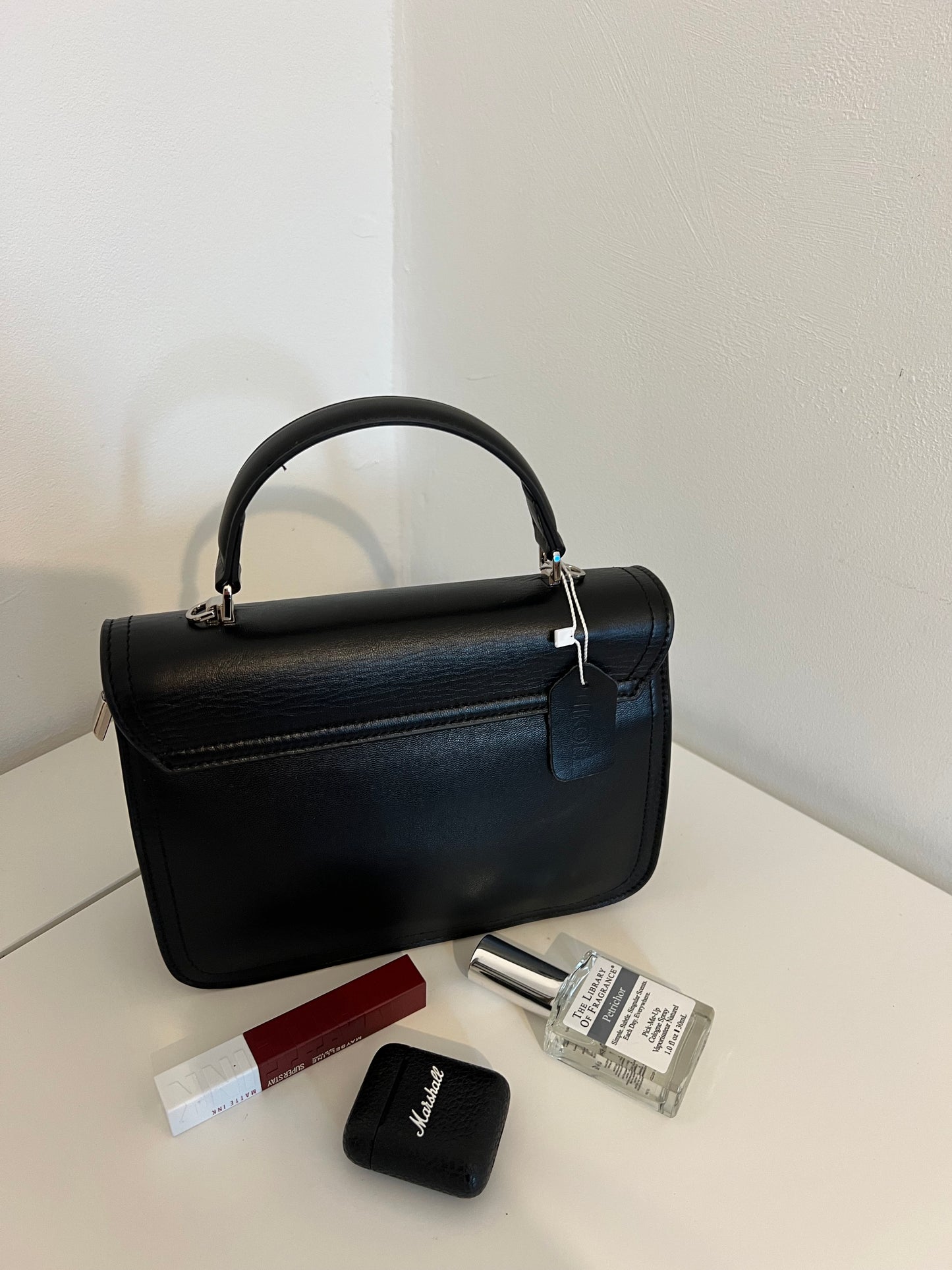 ARIA — Genuine Leather Black Bag