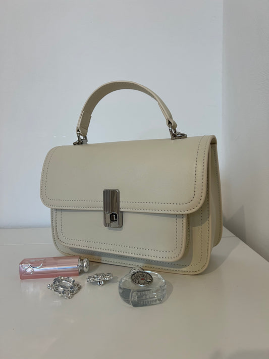 ARIA — Genuine Leather Ivory Bag