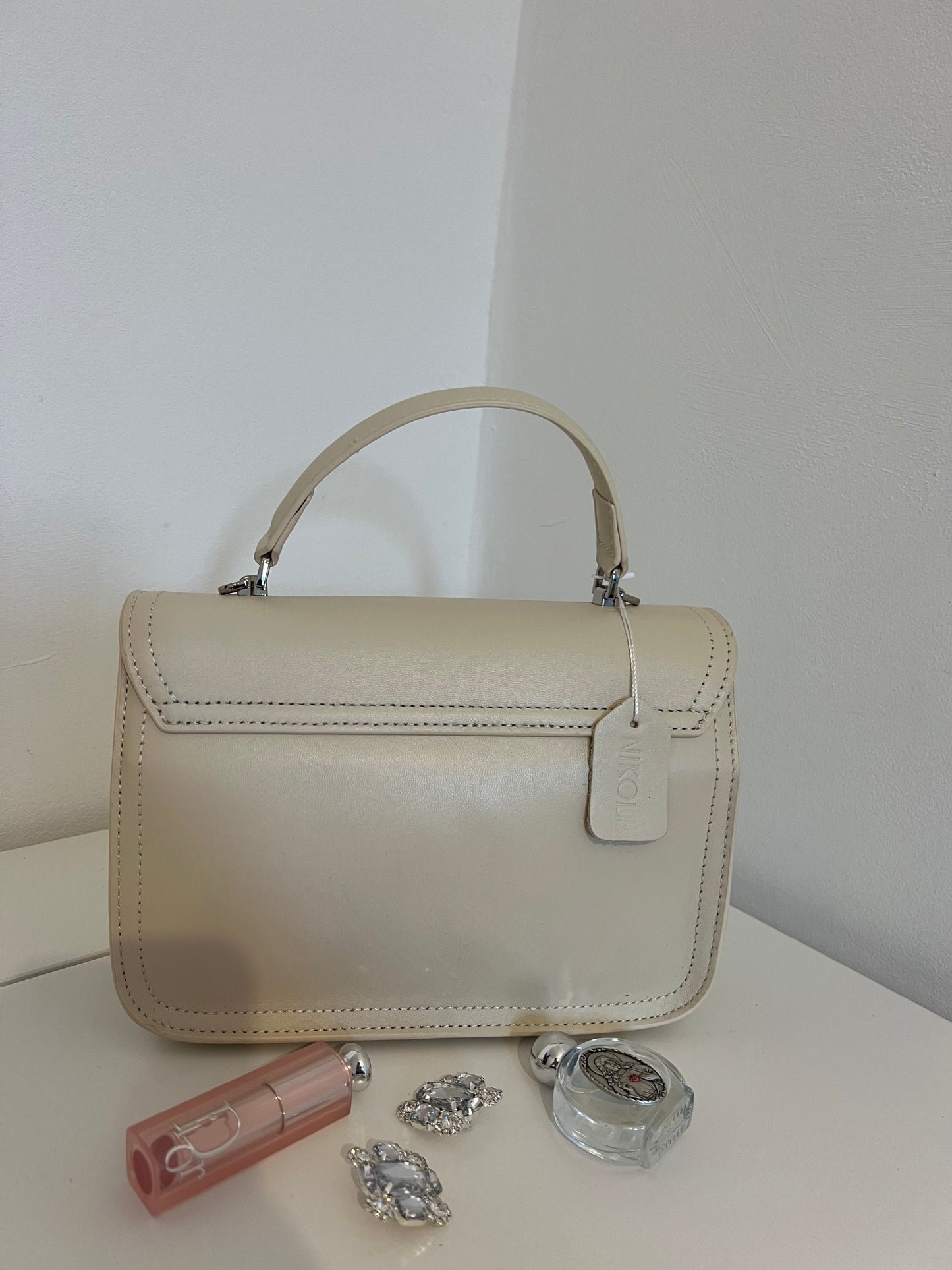 ARIA — Genuine Leather Ivory Bag