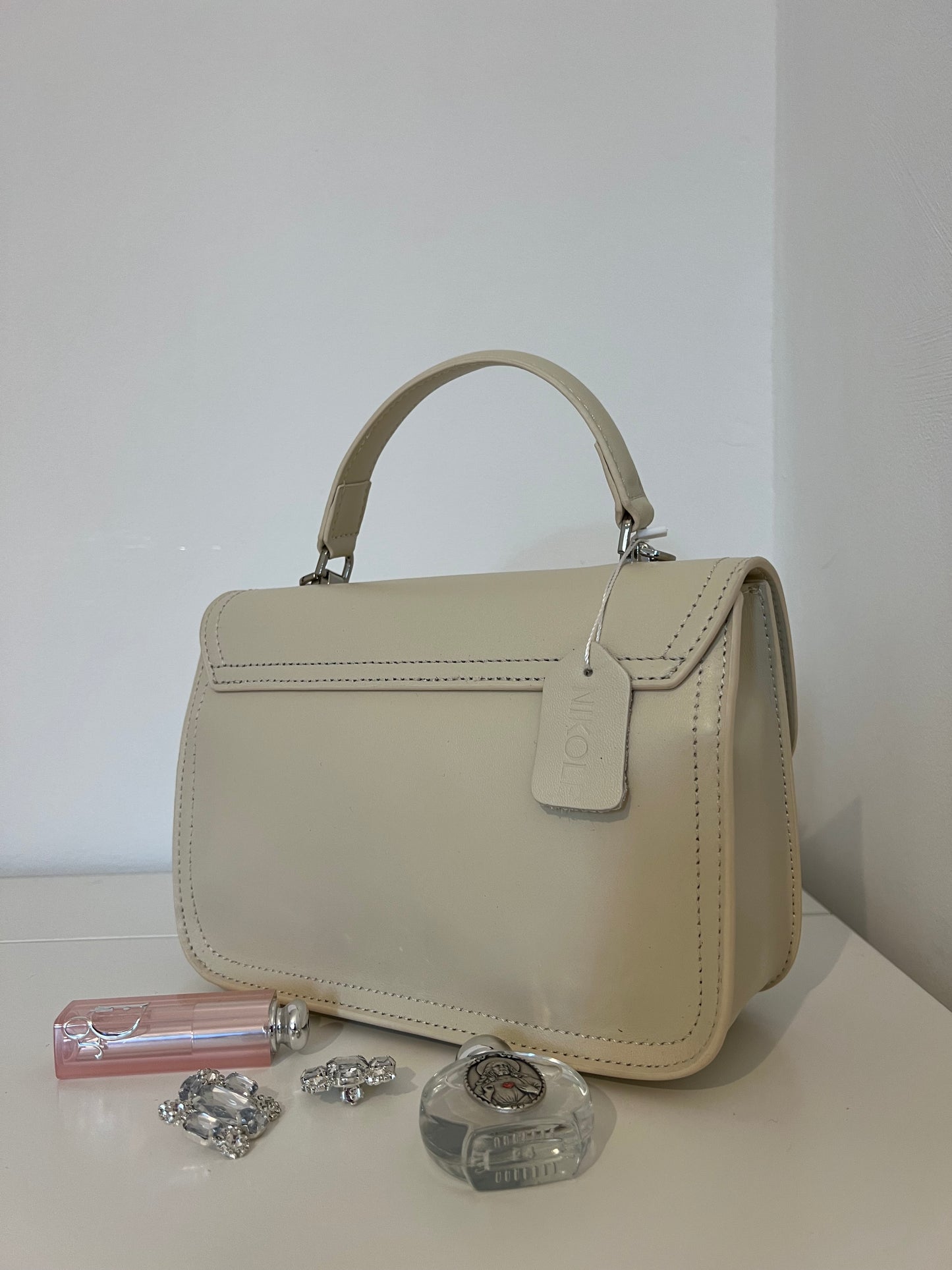 ARIA — Genuine Leather Ivory Bag