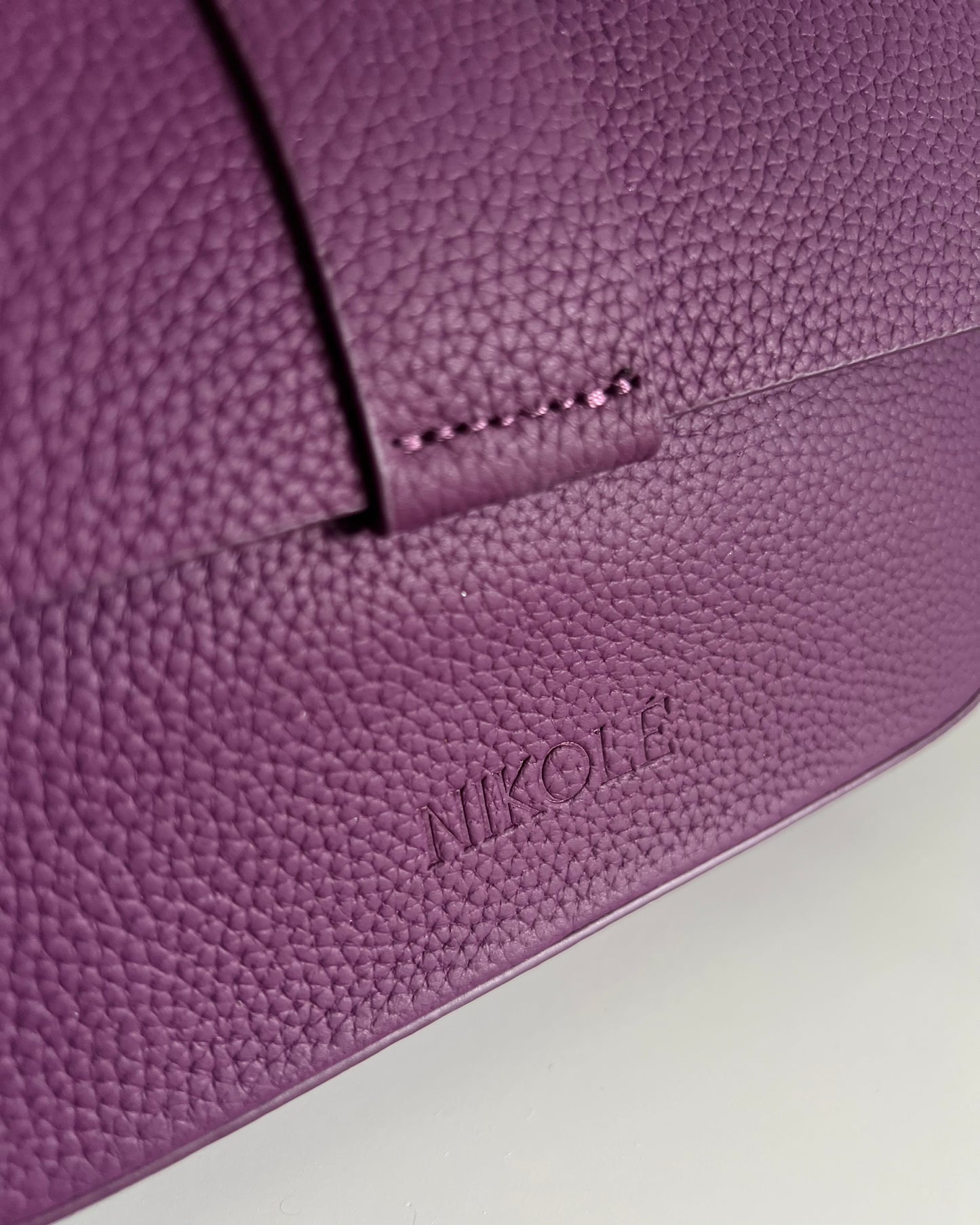 CLASSIC — Genuine Leather Plum Purple Bag