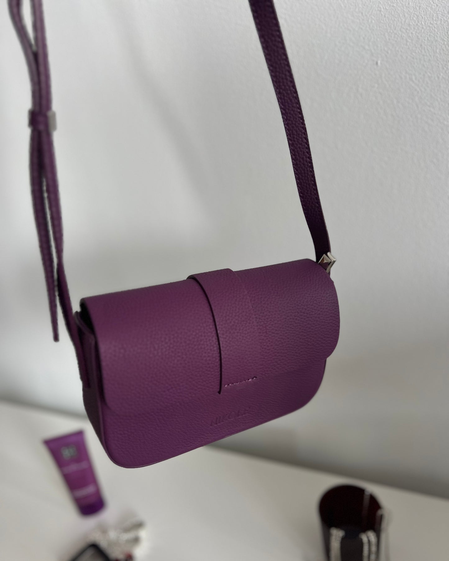 CLASSIC — Genuine Leather Plum Purple Bag