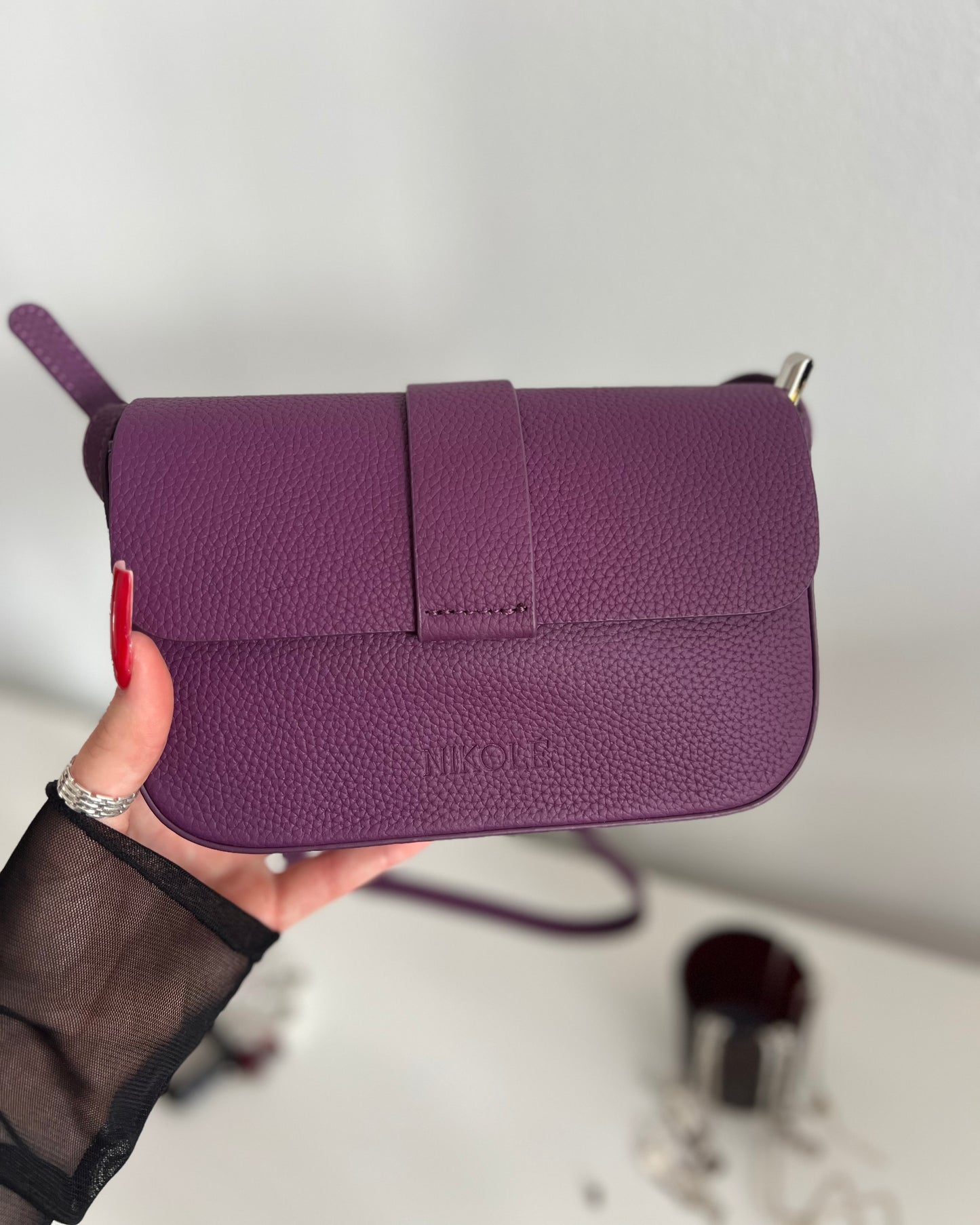 CLASSIC — Genuine Leather Plum Purple Bag