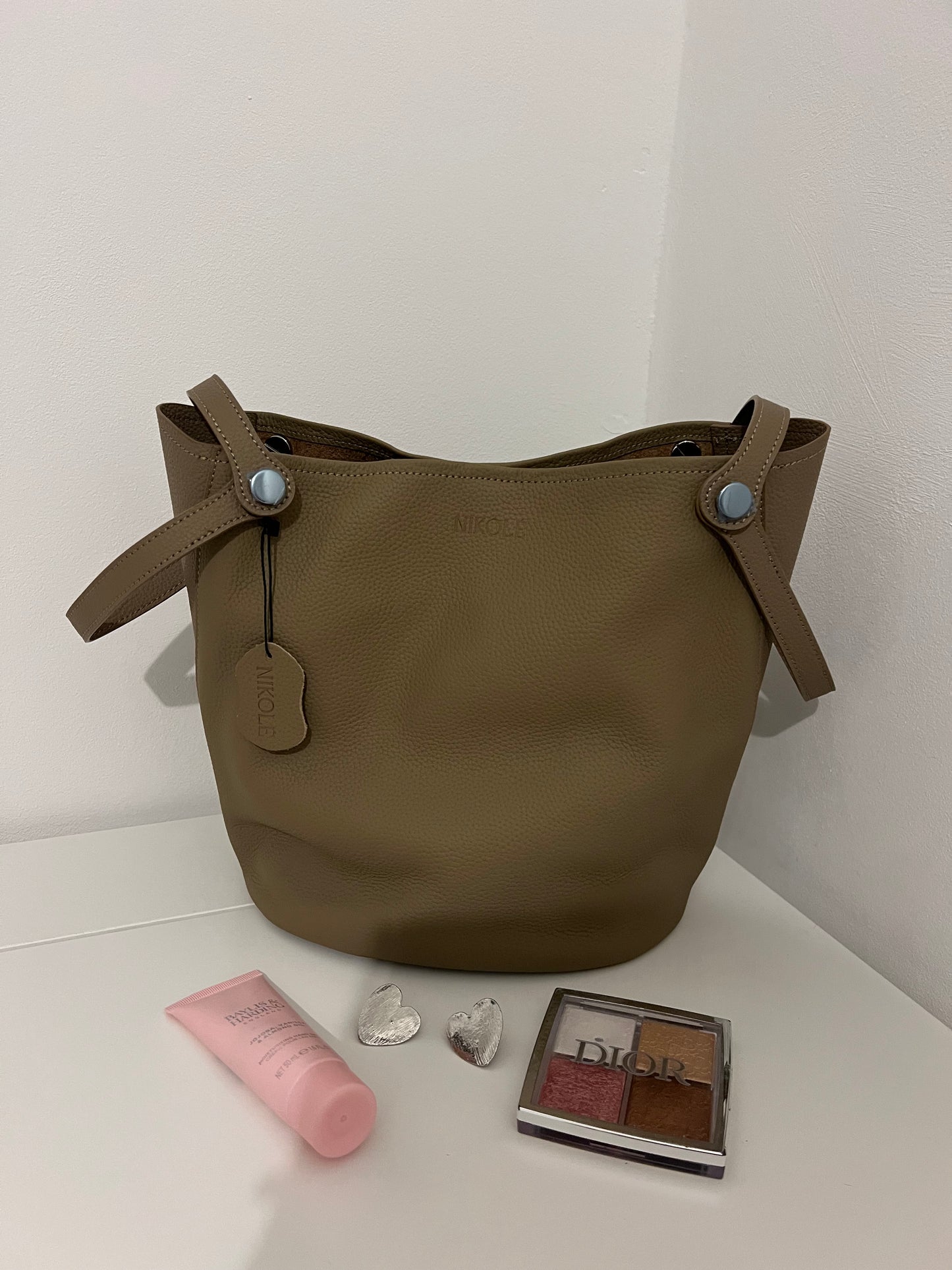 Bucket Bag – Natural Leather – Warm Caramel