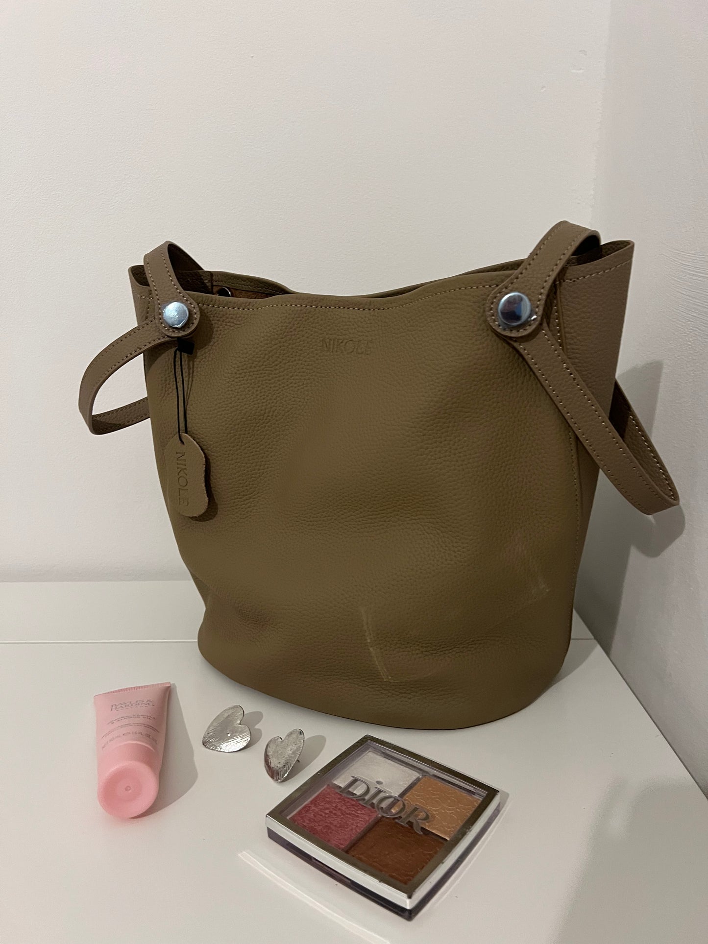 Bucket Bag – Natural Leather – Warm Caramel