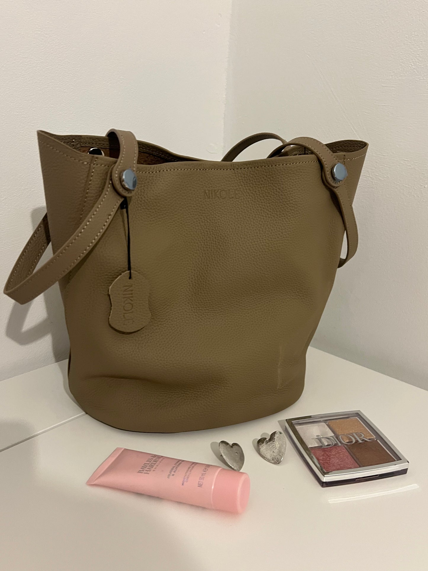 Bucket Bag – Natural Leather – Warm Caramel