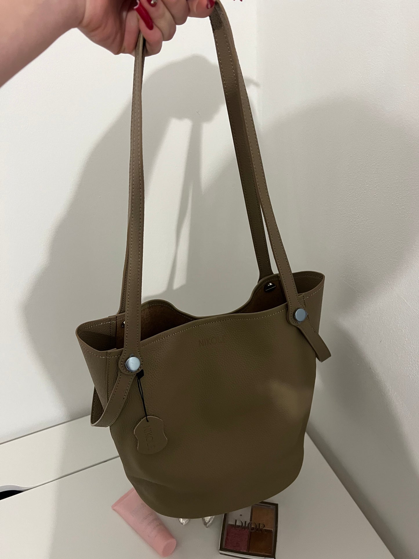 Bucket Bag – Natural Leather – Warm Caramel