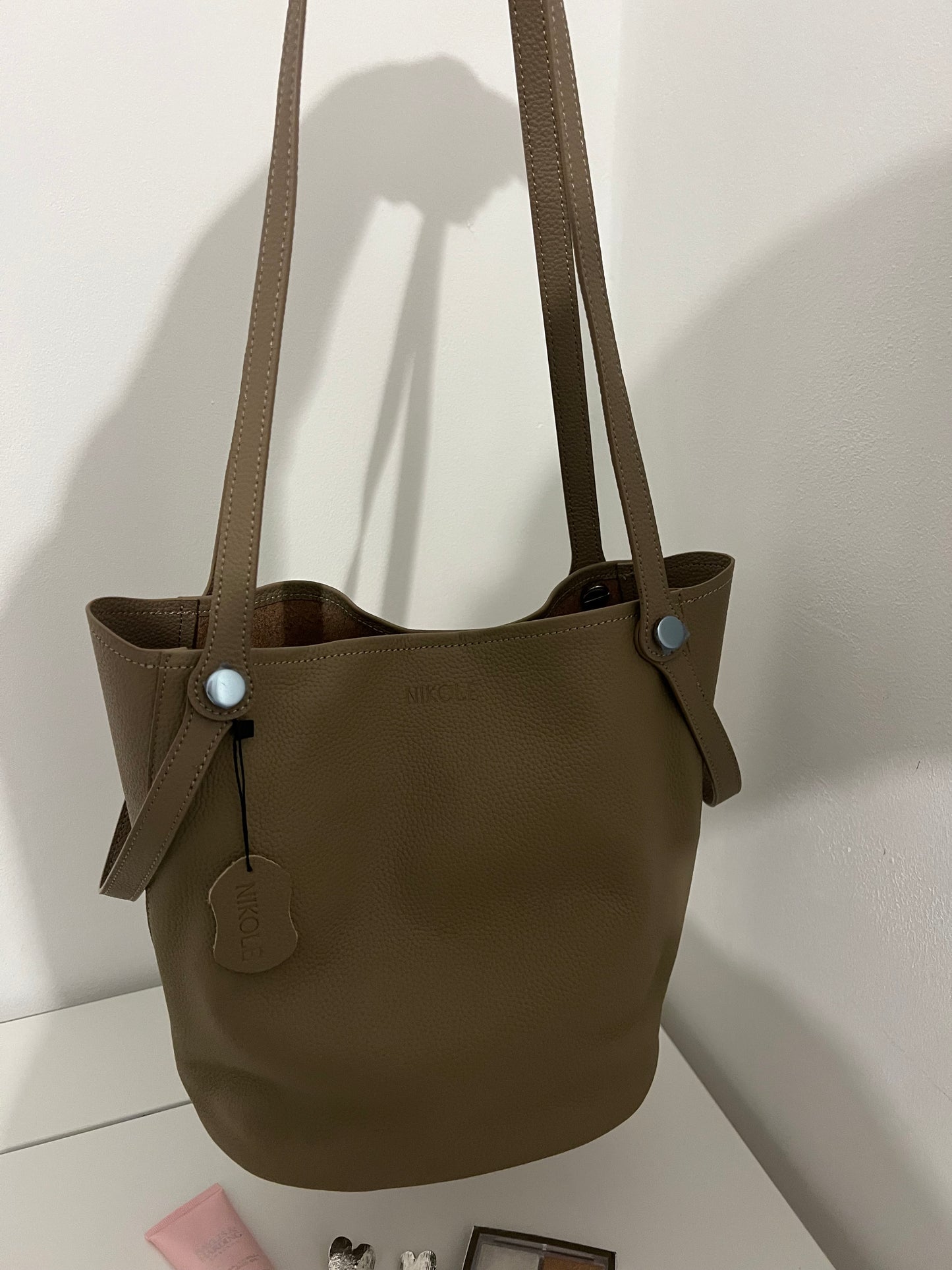 Bucket Bag – Natural Leather – Warm Caramel