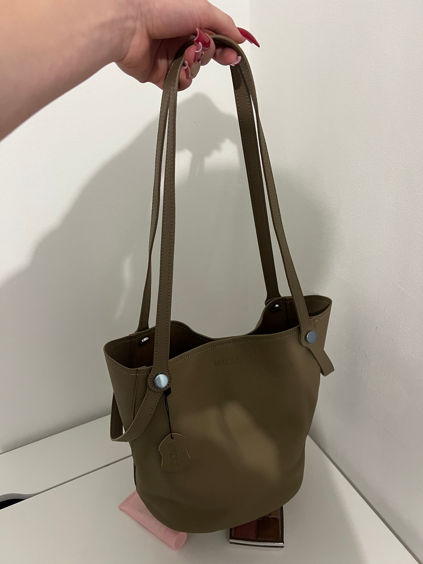 Bucket Bag – Natural Leather – Warm Caramel