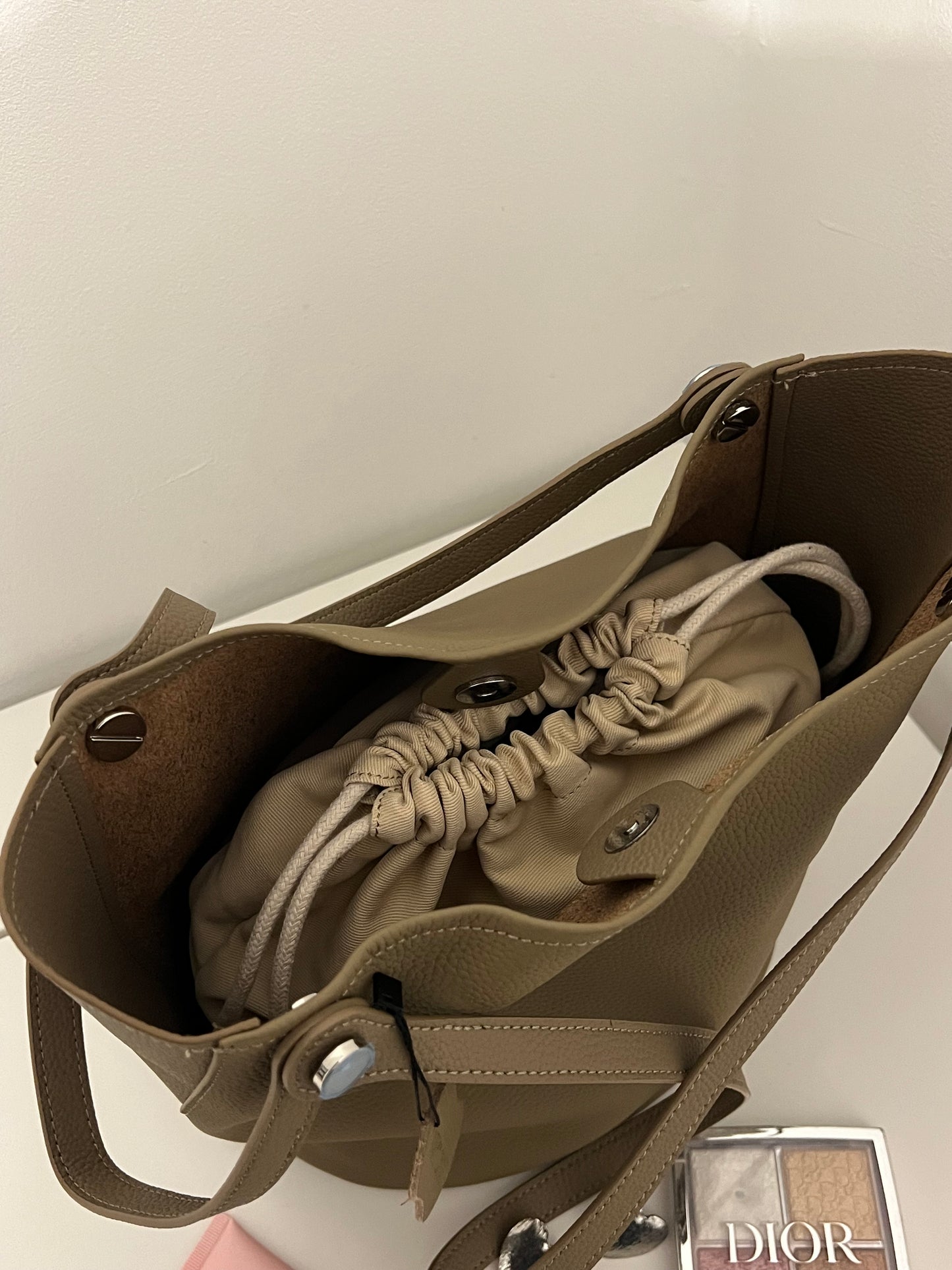 Bucket Bag – Natural Leather – Warm Caramel