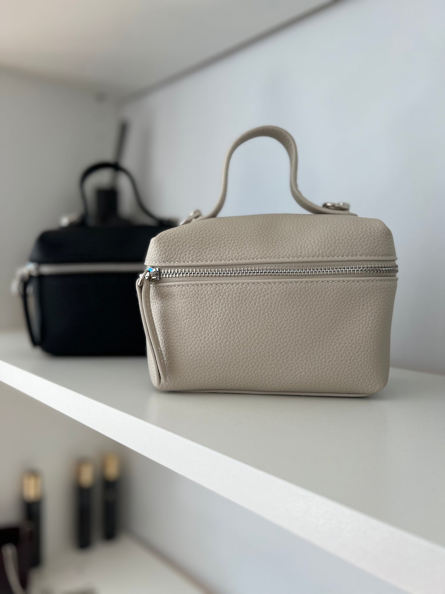 Bella Key – Premium Natural Leather Bag (Ivory)