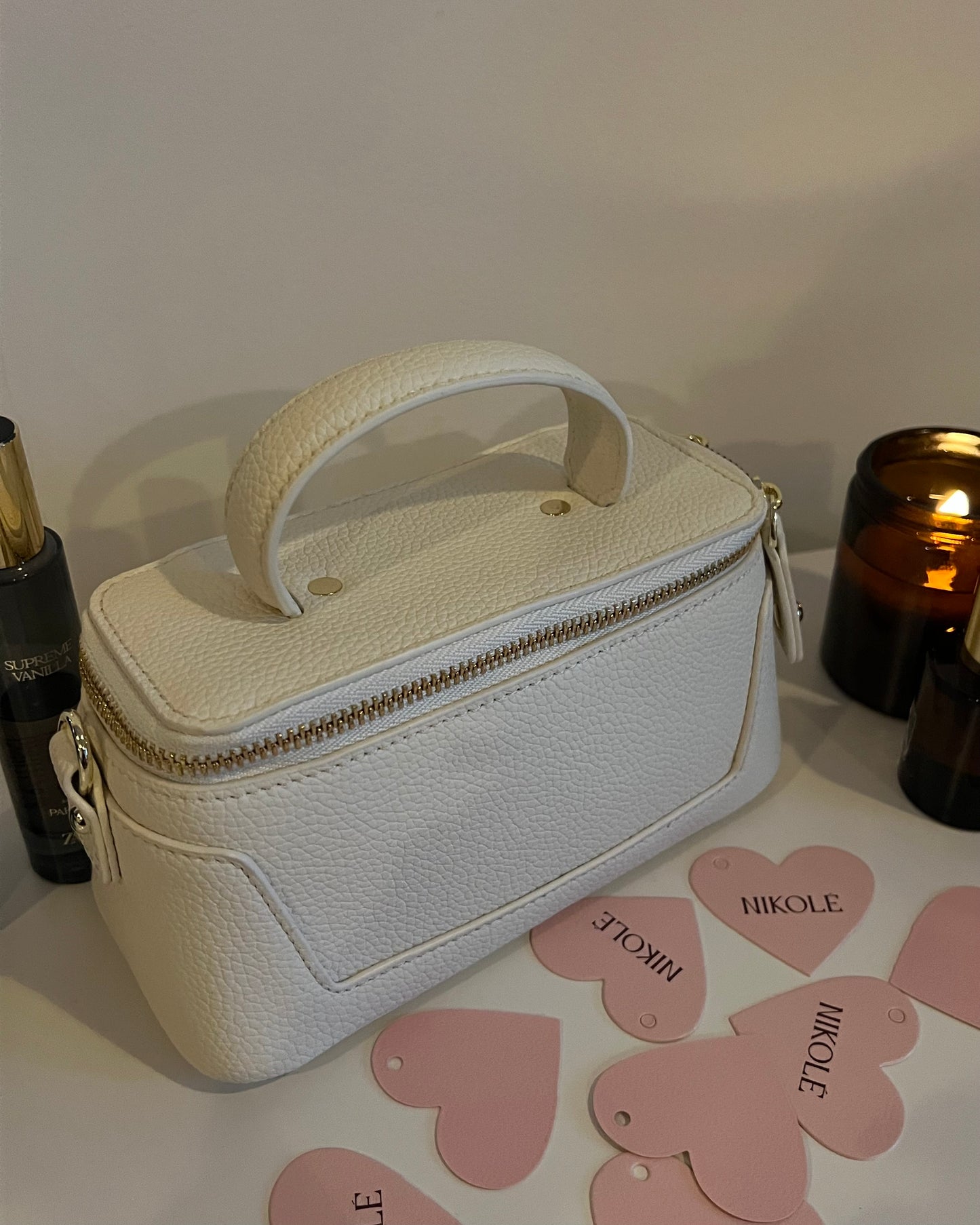 Lana – Elegant Premium Leather Bag (Ivory)