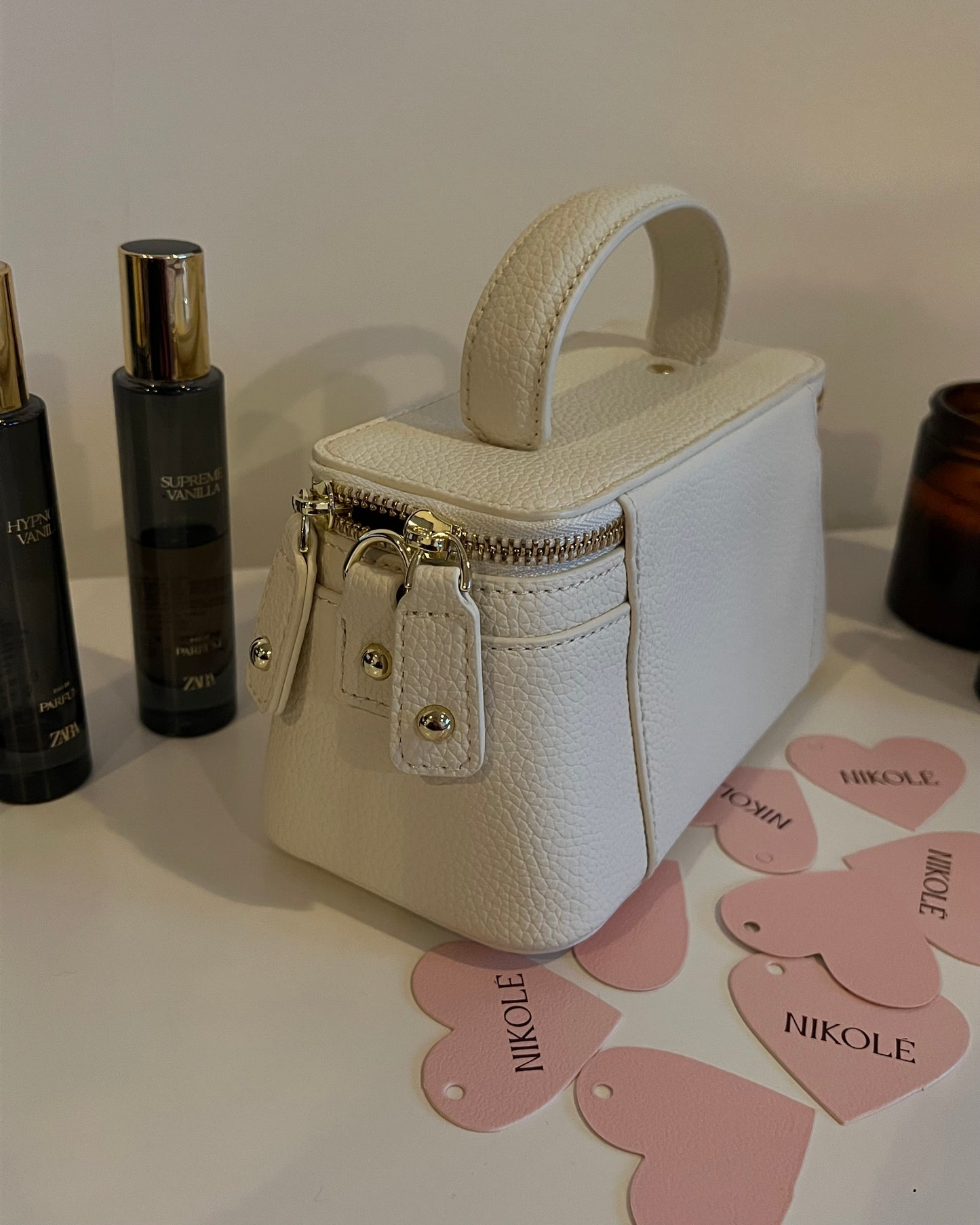 Lana – Elegant Premium Leather Bag (Ivory)