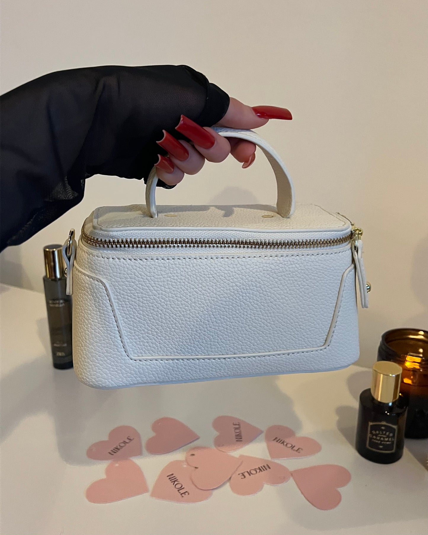 Lana – Elegant Premium Leather Bag (Ivory)