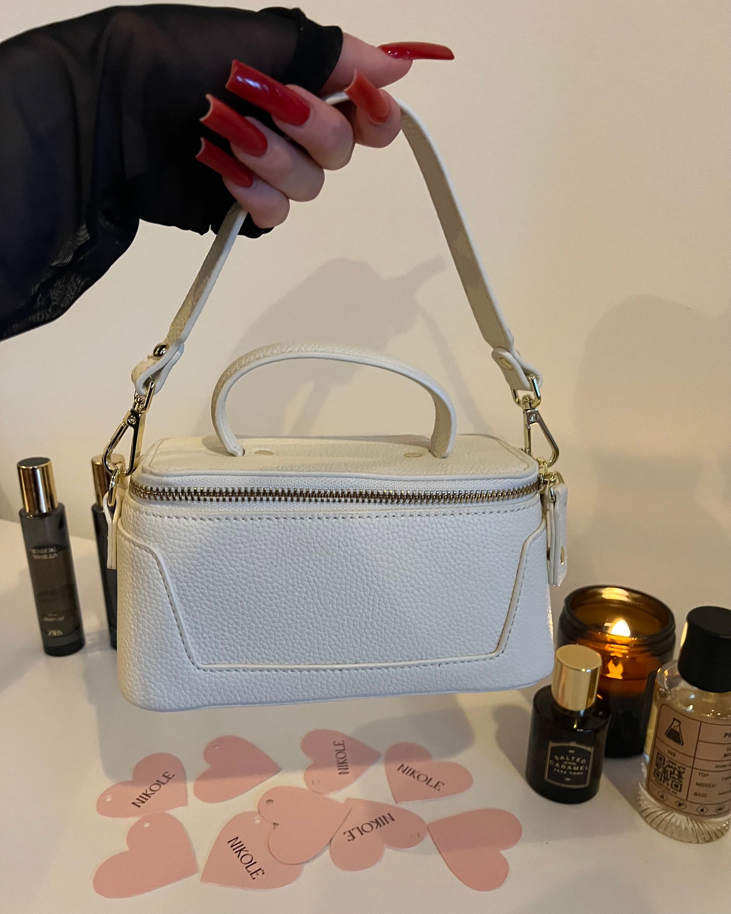 Lana – Elegant Premium Leather Bag (Ivory)