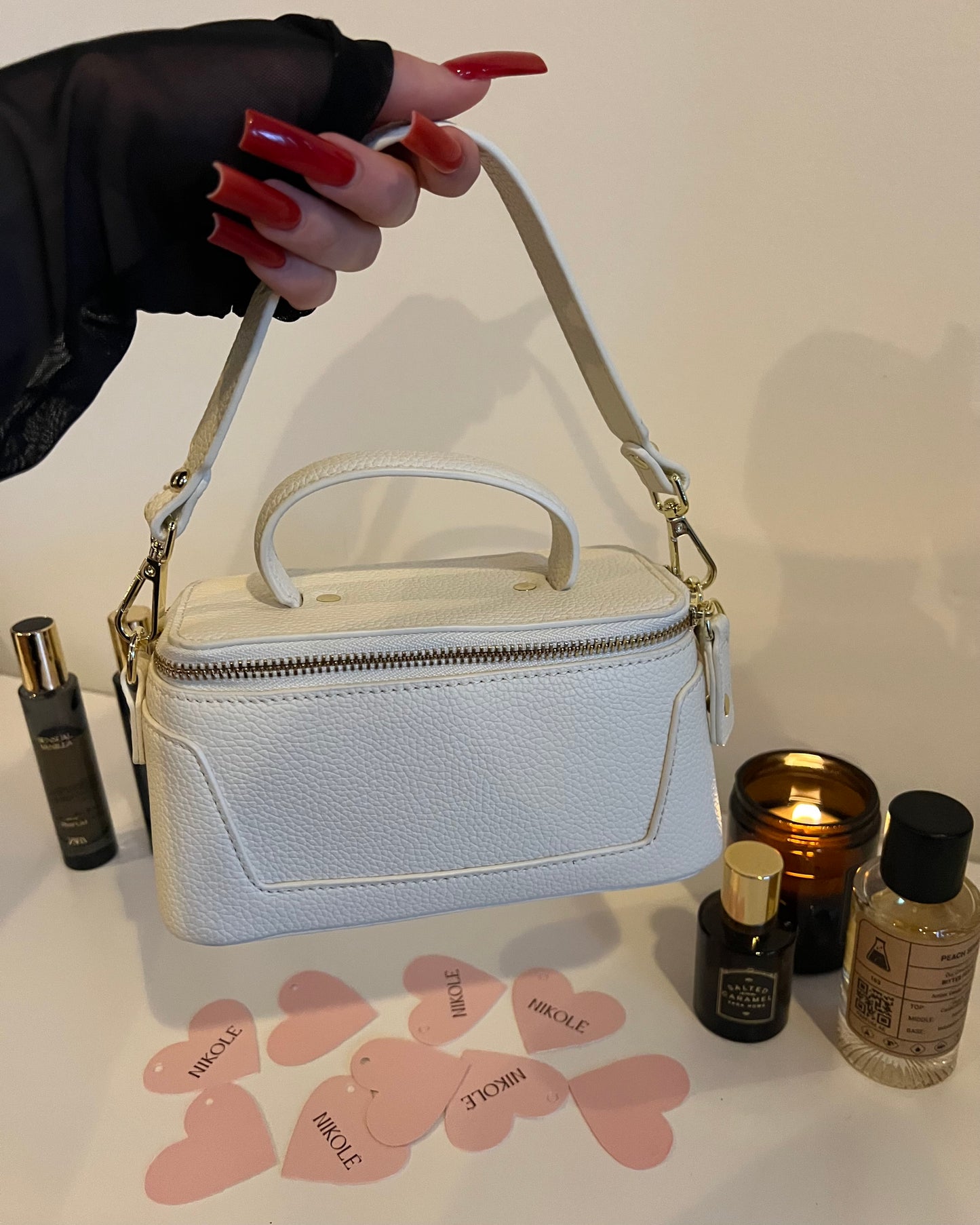 Lana – Elegant Premium Leather Bag (Ivory)