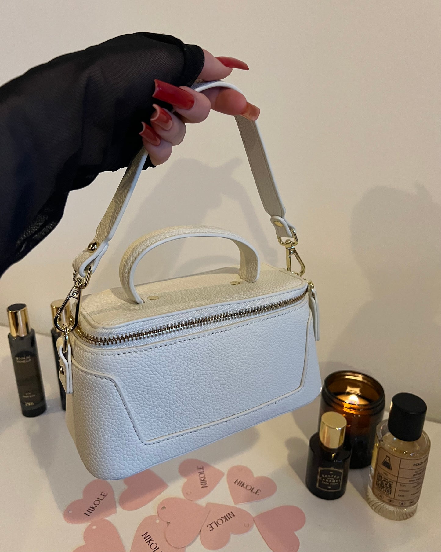 Lana – Elegant Premium Leather Bag (Ivory)