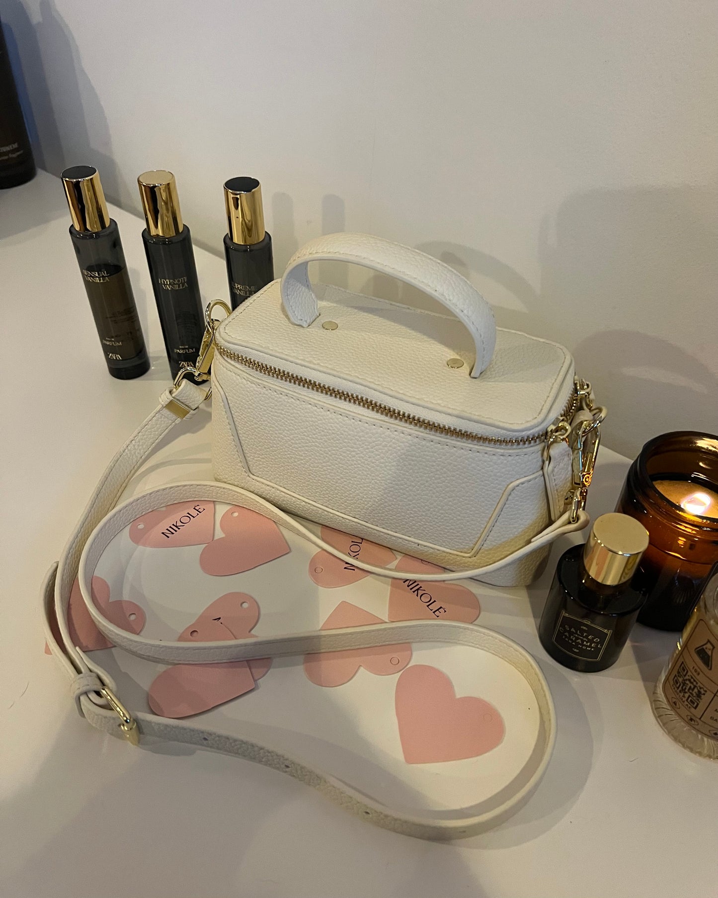 Lana – Elegant Premium Leather Bag (Ivory)