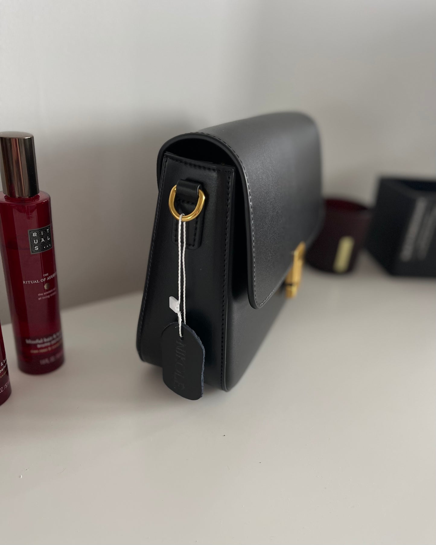 NIKOLÉ Polly Black – Luxury Leather Handbag