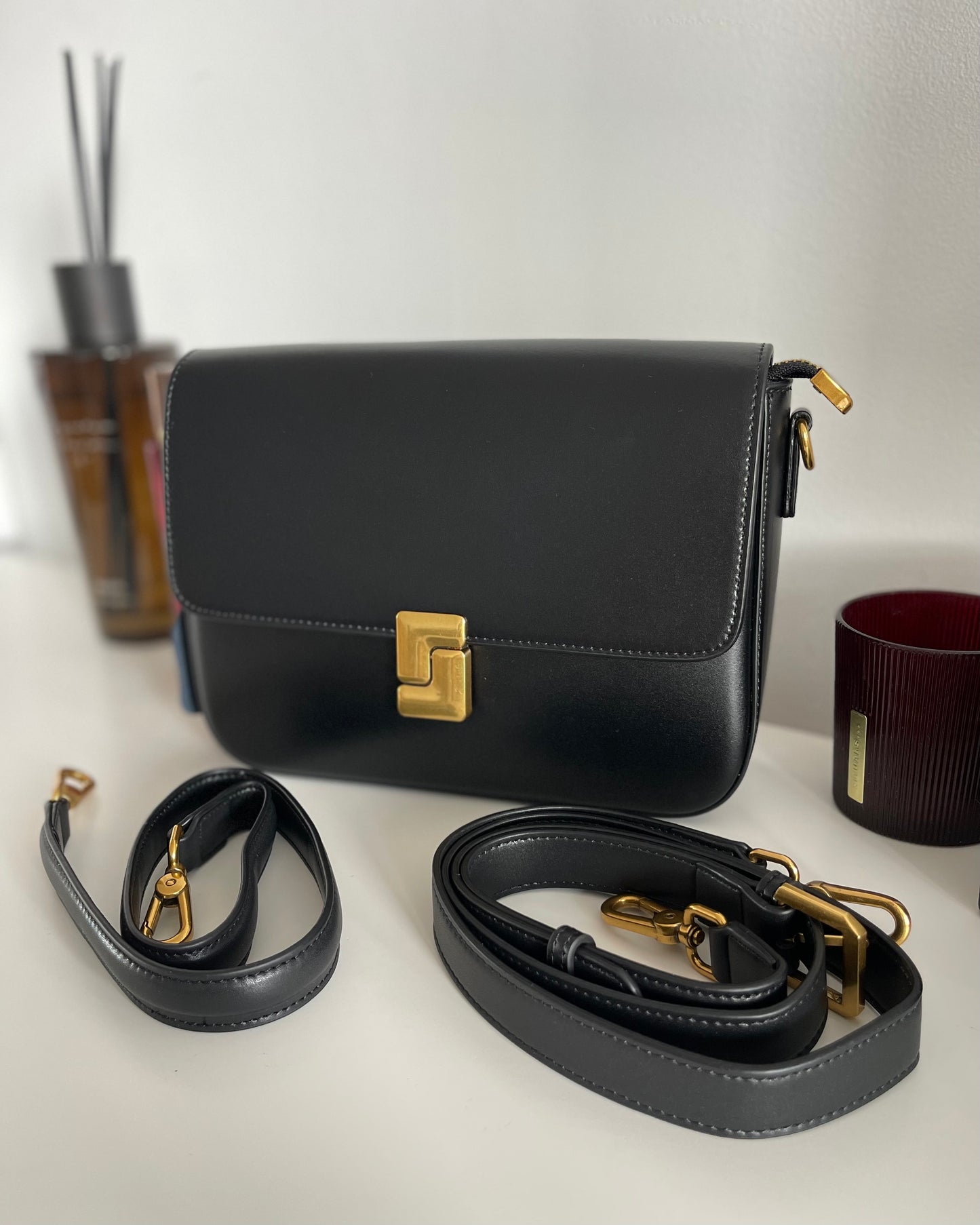 NIKOLÉ Polly Black – Luxury Leather Handbag