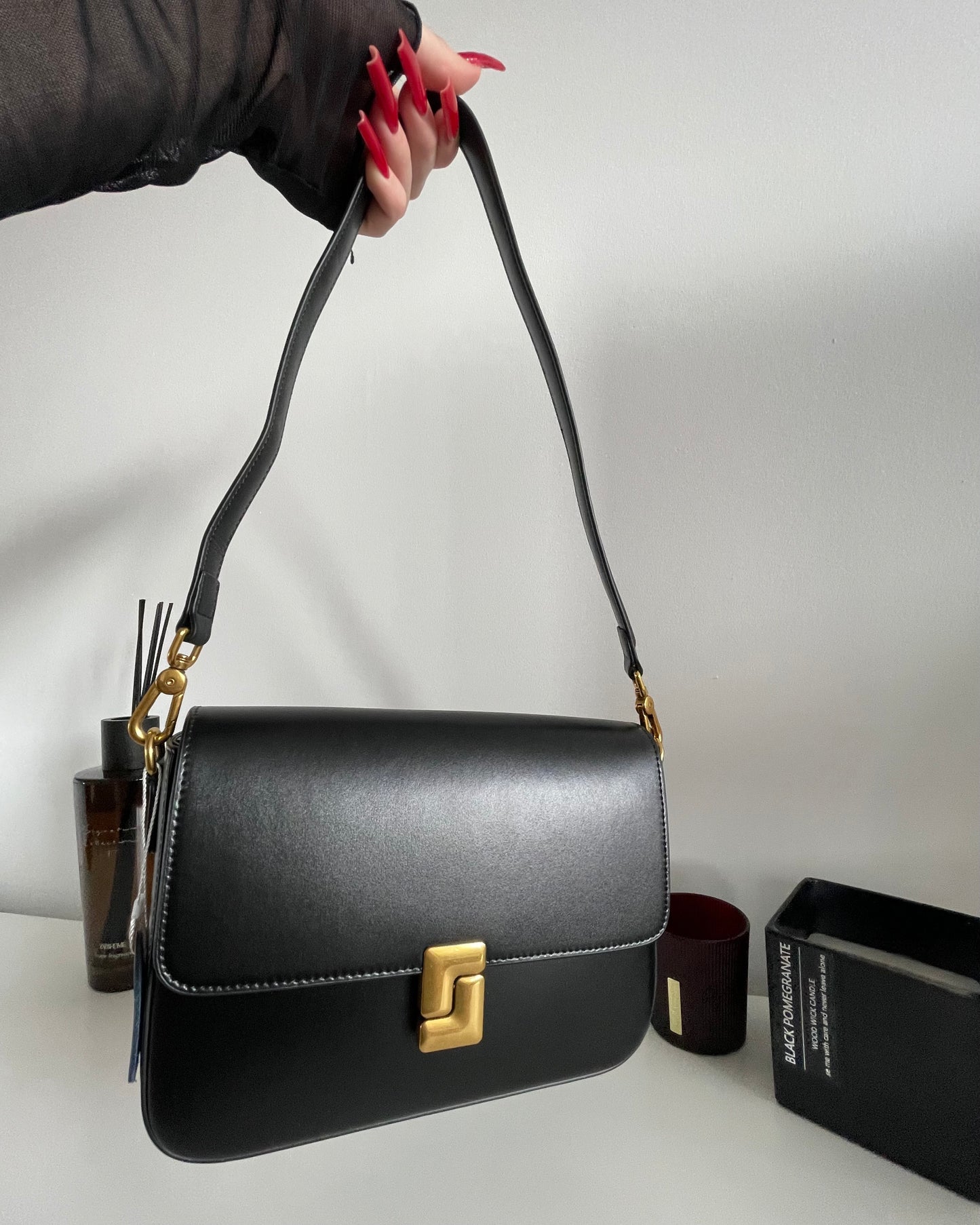 NIKOLÉ Polly Black – Luxury Leather Handbag