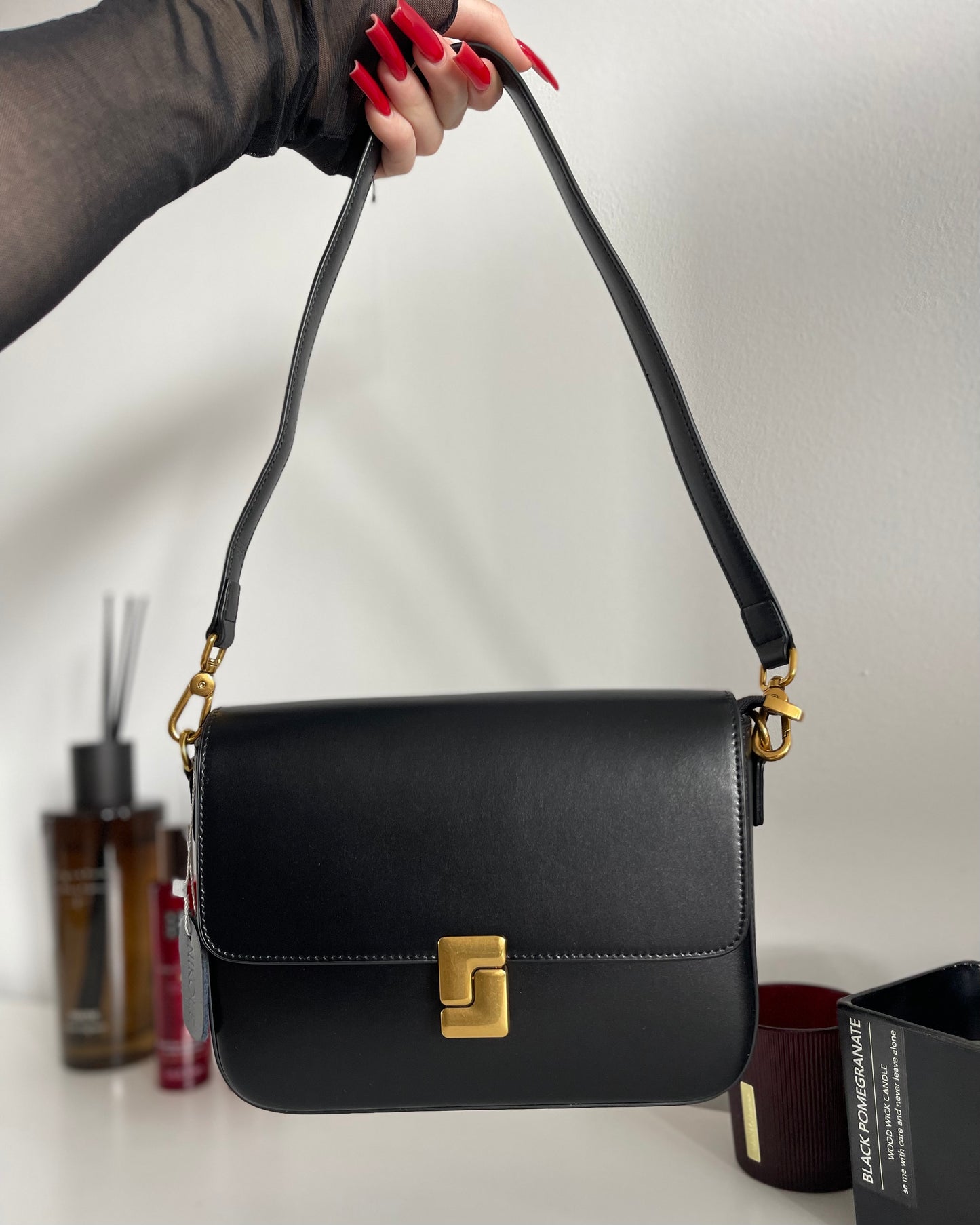 NIKOLÉ Polly Black – Luxury Leather Handbag