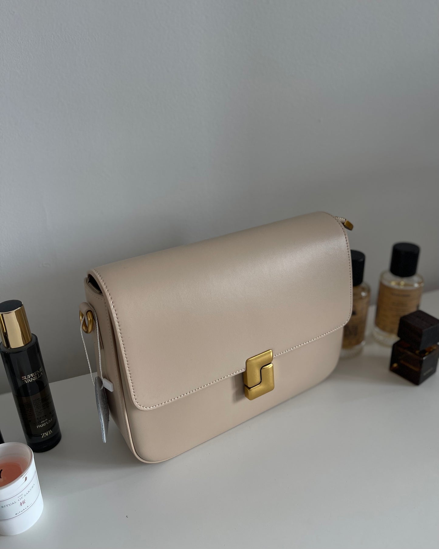 NIKOLÉ Polly Beige – Luxury Leather Handbag