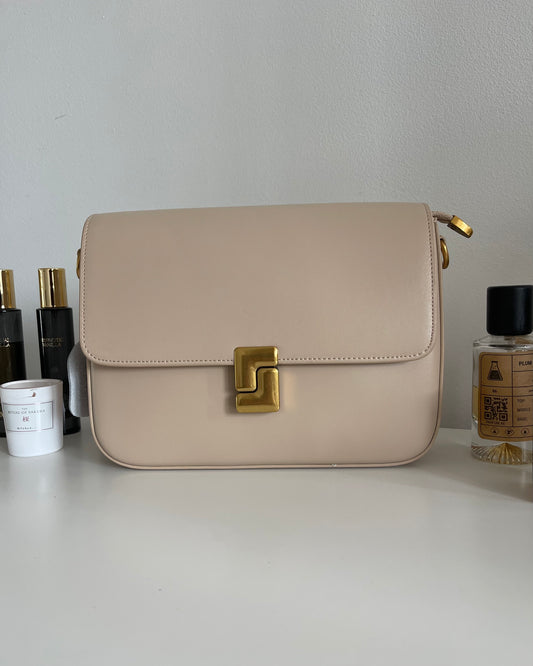 NIKOLÉ Polly Beige – Luxury Leather Handbag
