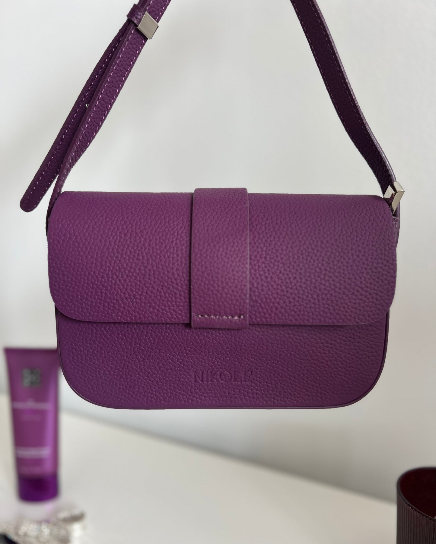 CLASSIC — Genuine Leather Plum Purple Bag