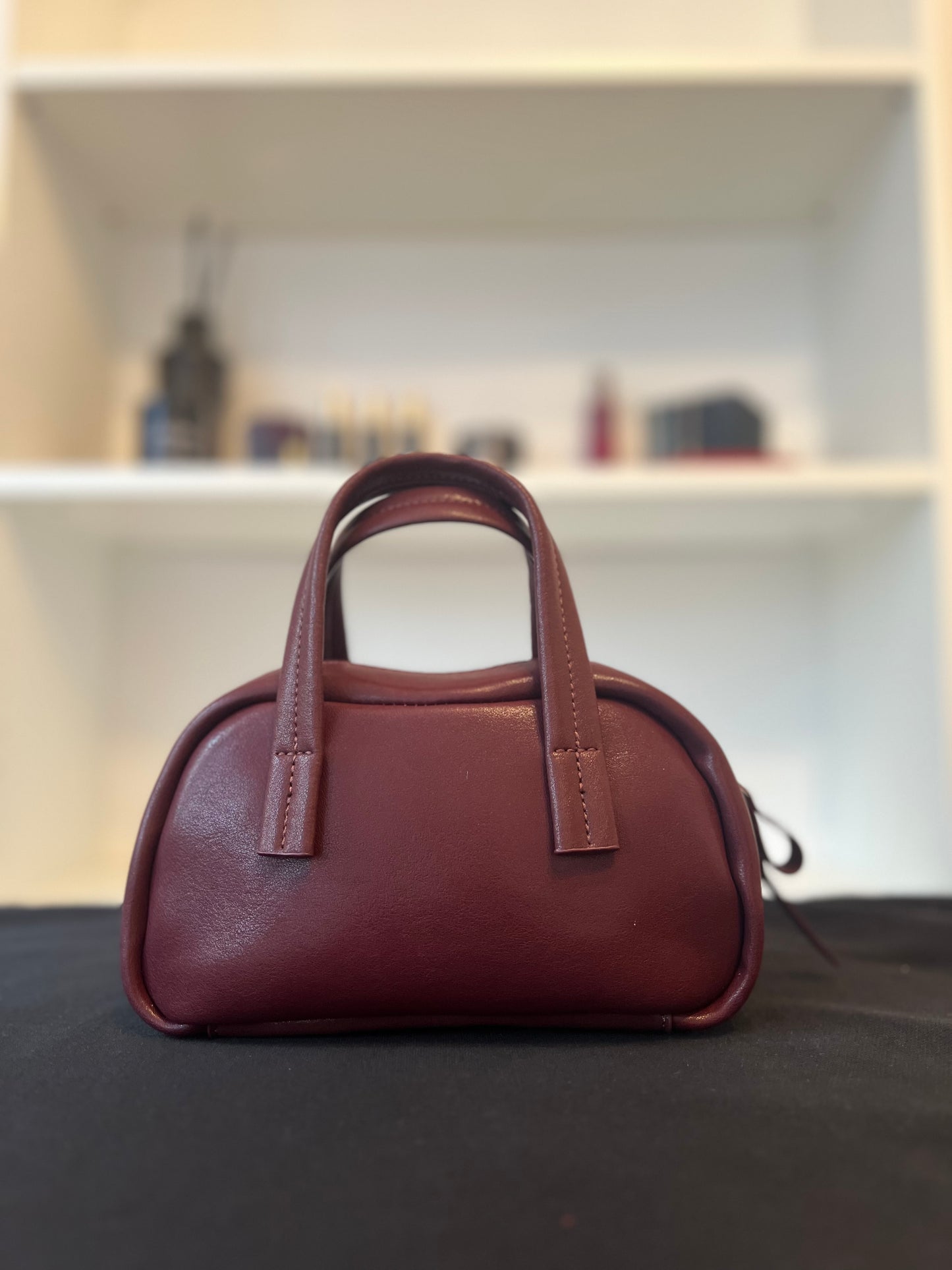 RUBY – Burgundy Genuine Leather Mini Bag