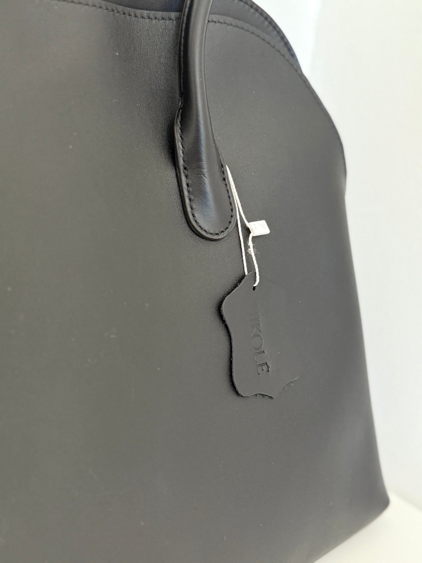 Office Tote – Black Leather Bag