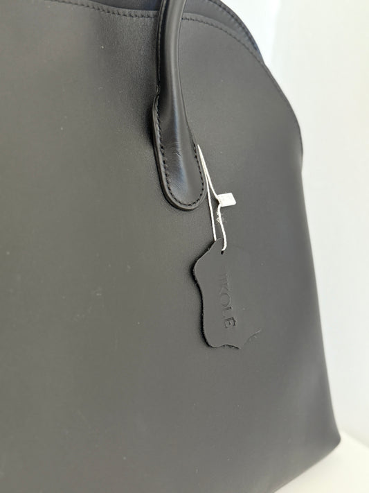 Office Tote – Black Leather Bag