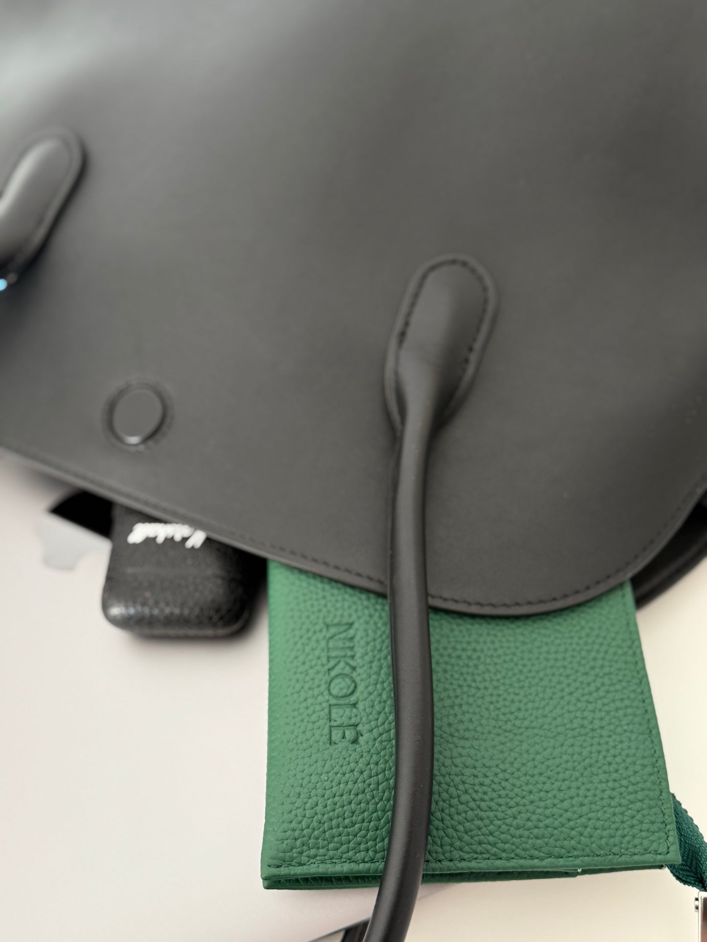 Office Tote – Black Leather Bag