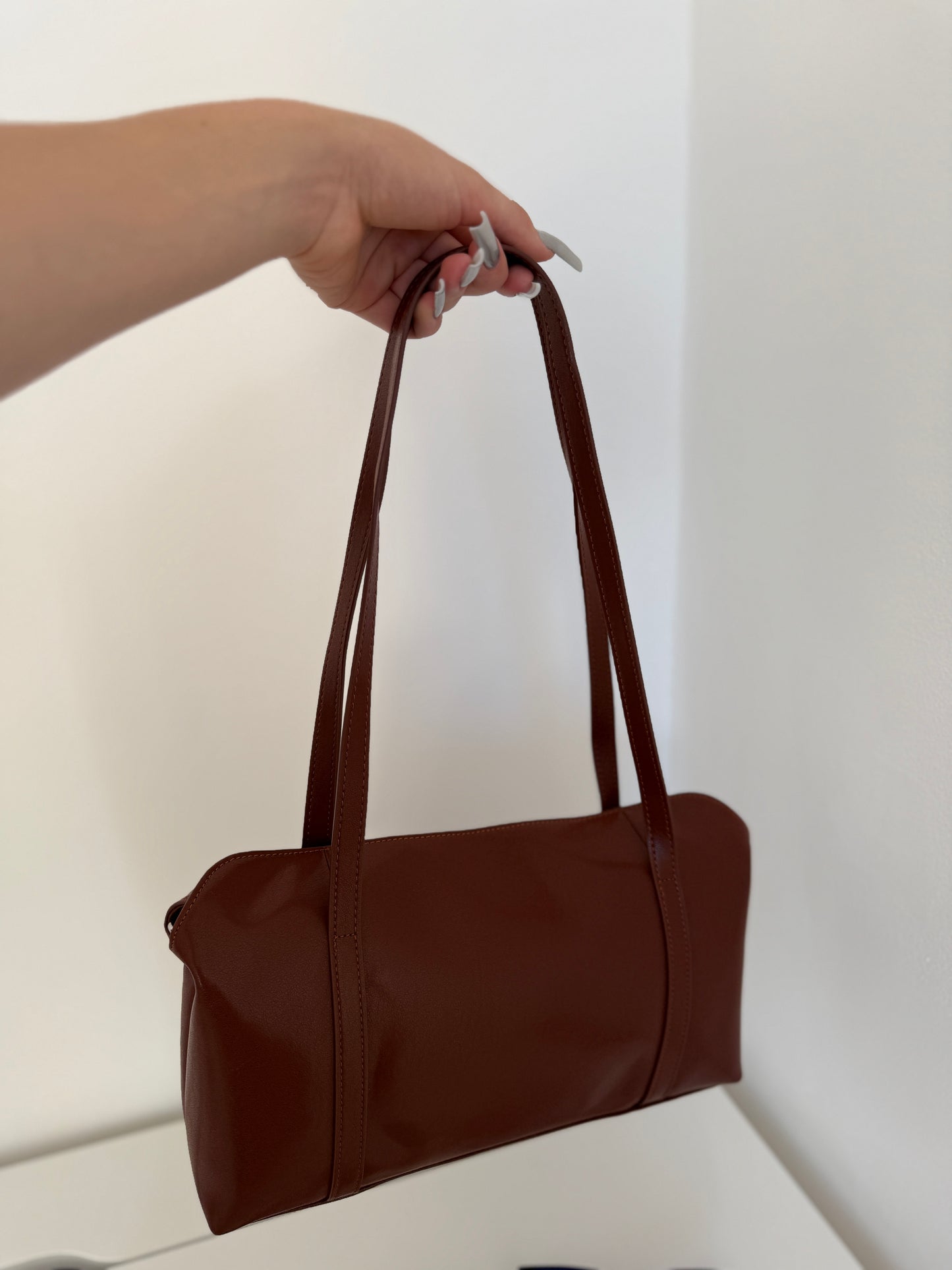 NIKOLÉ 'NATA' Leather Bag – Elegance in Chocolate Brown 🍫