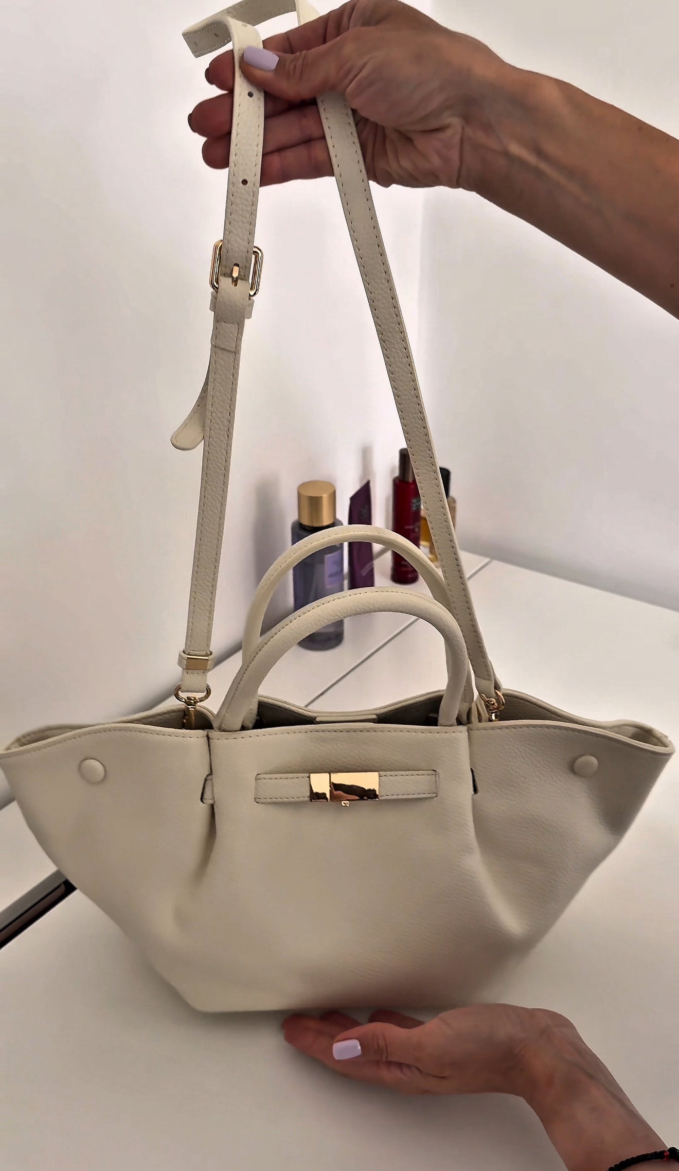 NIKOLÉ Leather Bag – The Classic in White