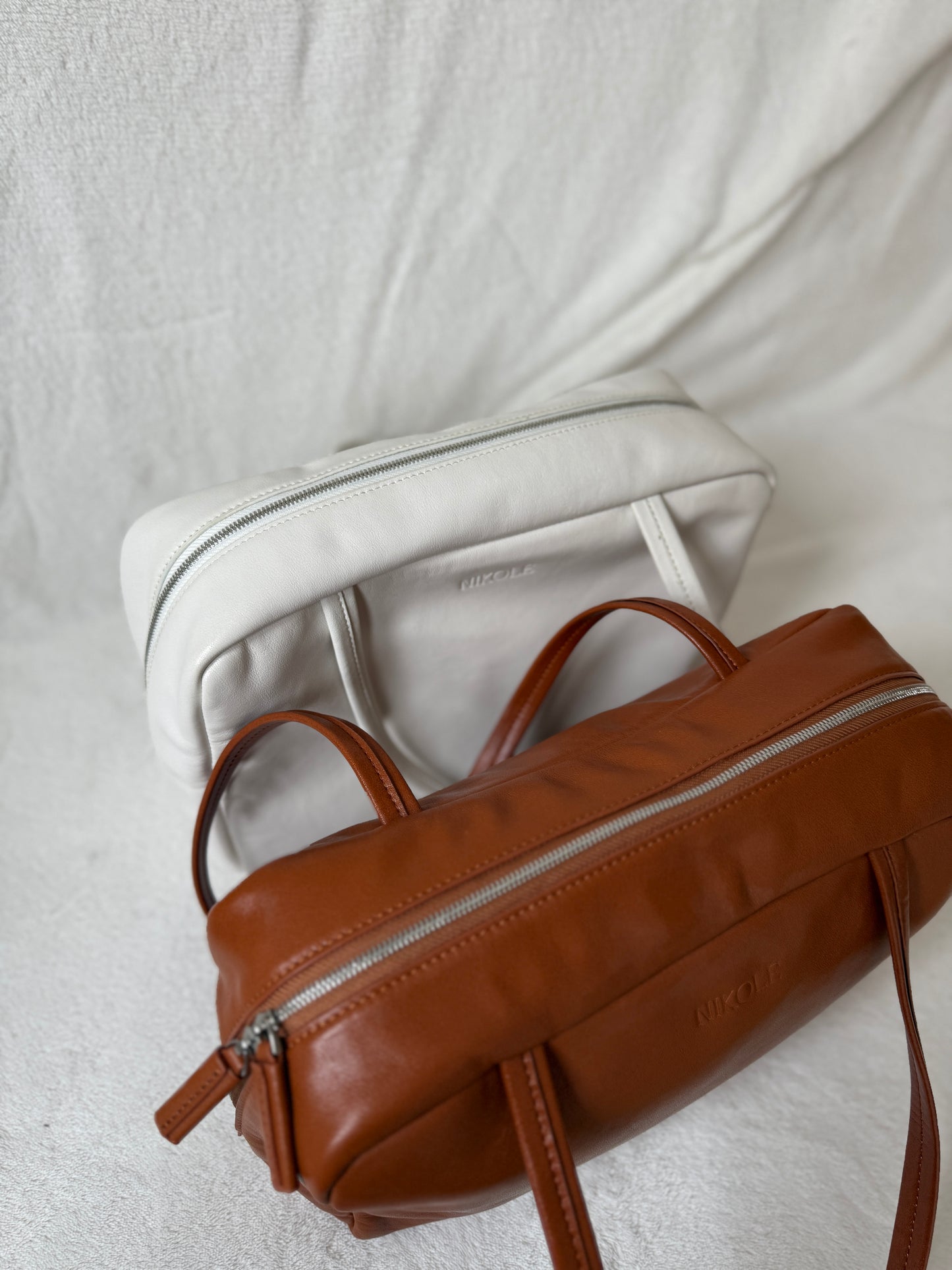NIKOLÉ Leather Bag – Elegance in White