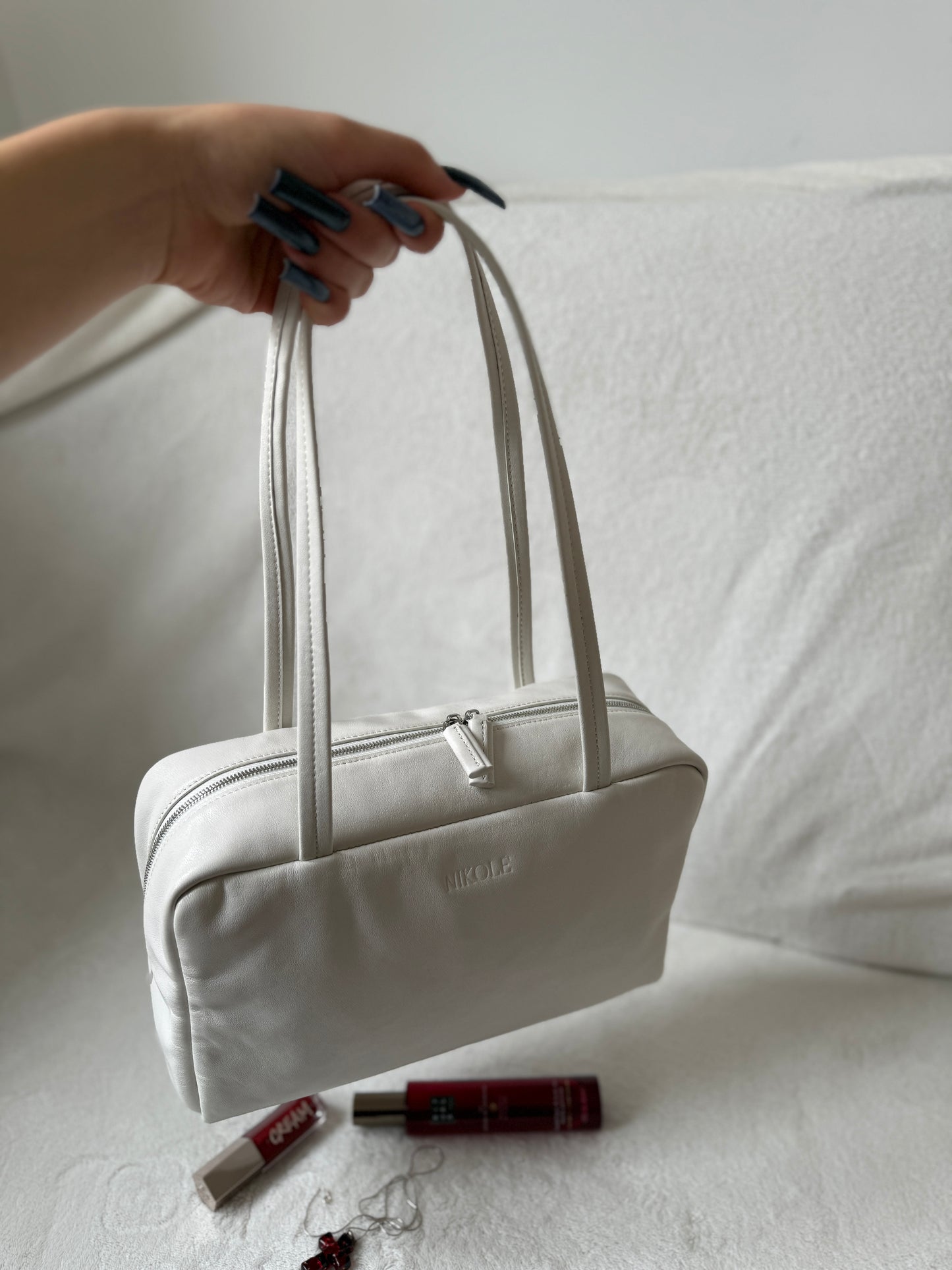 NIKOLÉ Leather Bag – Elegance in White