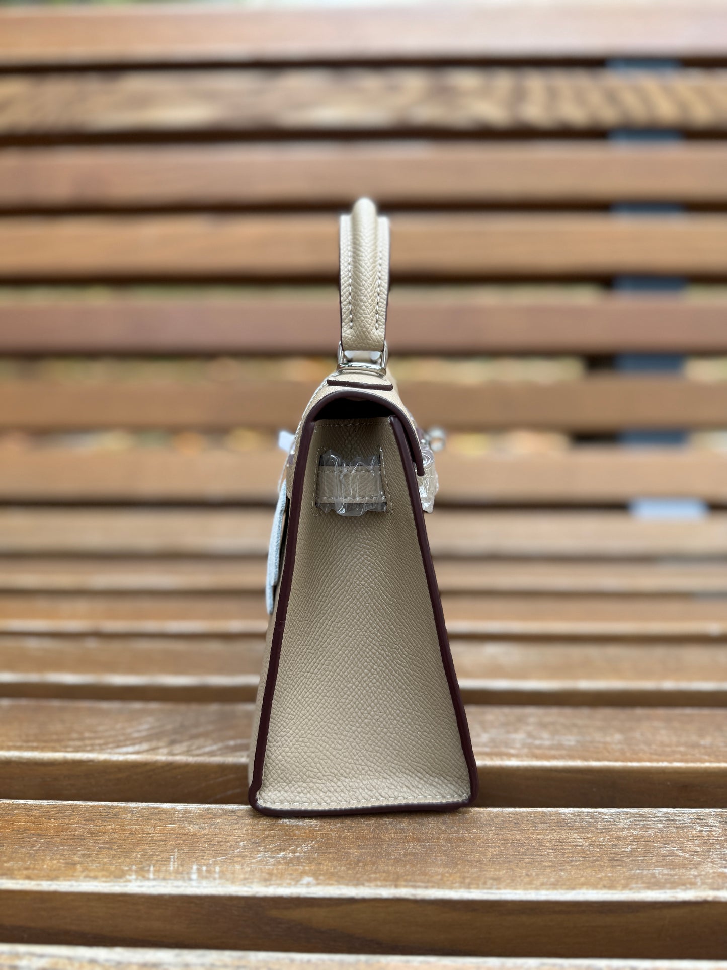 Lilu Taupe – Premium Natural Leather Bag