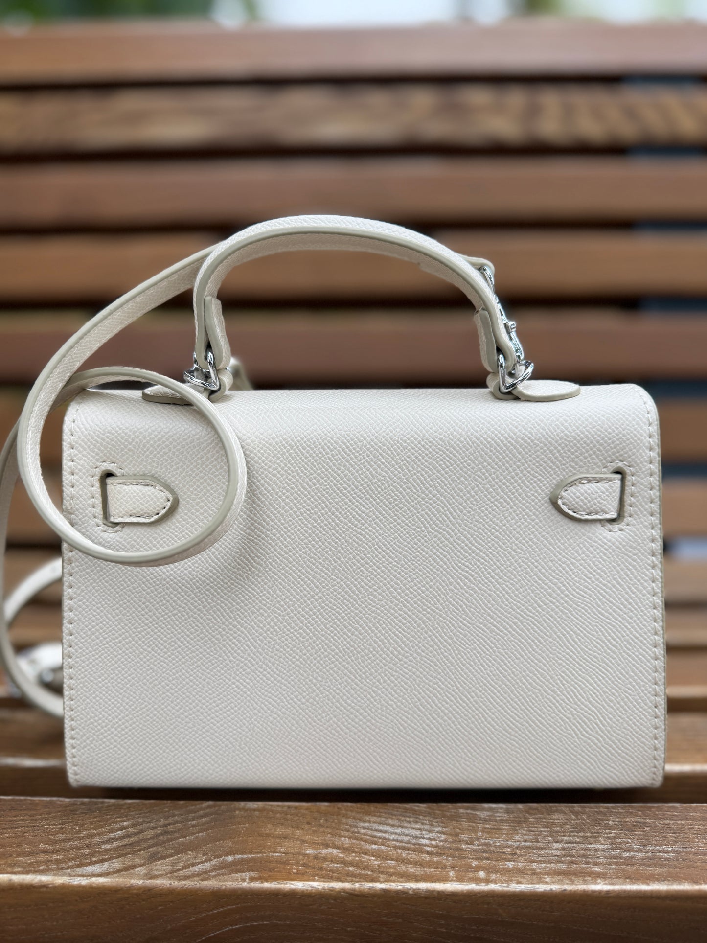 Lilu Ivory – Premium Natural Leather Bag